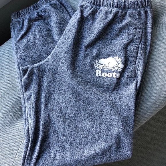 Roots Pants - Roots grey sweatpants with white logo